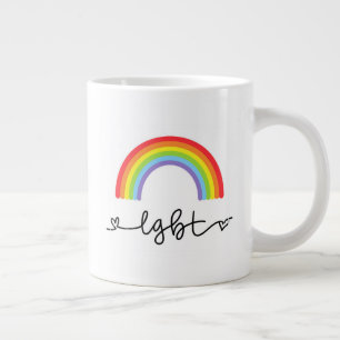 LGBT-harten en regenbogen Extra Grote Beker