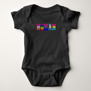 LGBT - Humaan Vlag LGBT Pride Month LGBTQ Regenboo Romper