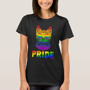 LGBT Kat Homoseksuele Pride LGBTQ Regenboog Vlag C T-shirt