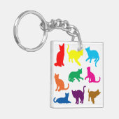 LGBT-katten Sleutelhanger (Voorkant Links)
