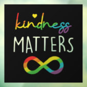 LGBT Kindness Materie Raamsticker (Vel 3)