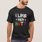 LGBT Lesbian Matching Couples Compliment Ik vind h T-shirt (Voorkant)
