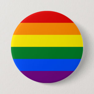LGBT Lesbisch Homoseksuele Regenboog Pride Ronde Button 7,6 Cm