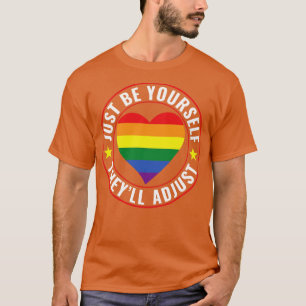 LGBT Lesbische Gay Pride Wees jezelf ze aanpassen T-shirt