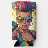 LGBT Lesbische Mohawk Uppercut Pop Art (Achterkant)