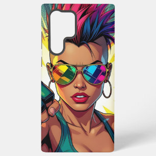 LGBT Lesbische Mohawk Uppercut Pop Art Samsung Galaxy Hoesje