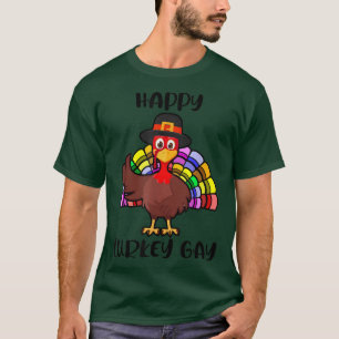 LGBT Lesbische Pride Kalkoen Gay Thanksgiving Cade T-shirt