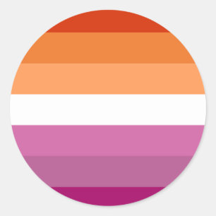 LGBT Lesbische Pride Sunset Sticker Set