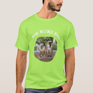 LGBT LGBTQ Best Moms Ever Aangepaste foto van lesb T-shirt