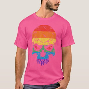 Lgbt Lgbtq Bondgenoot Trots Kleuren Regenboog Retr T-shirt