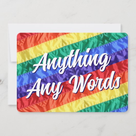 LGBT LGBTQ Maak Uw Eigen Aangepaste Tekst Alle Doe Kaart (Voorkant)