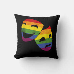 LGBT LGBTQ Queer Actor Actress Rainbow Theatrical Kussen
