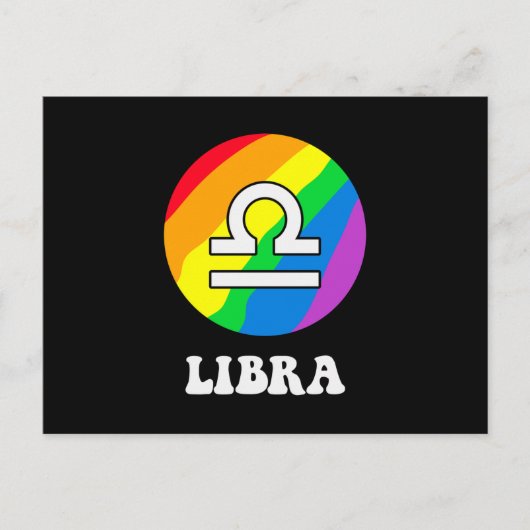 Lgbt Libra Briefkaart (Voorkant)