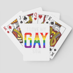 LGBT Liefde Gay Zoon - Gay Pride Outfit Gay Pride Pokerkaarten