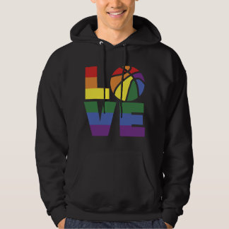 LGBT Liefde Grappige Regenboog Basketbal Gay Pride Hoodie