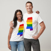 LGBT Mississippi, drapeau américain T-Shirt (Unisexe)