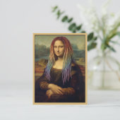 LGBT Mona Lisa Briefkaart (Staand voorkant)
