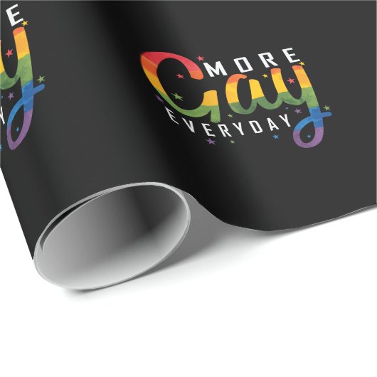 LGBT "More Gay Everyday" Cadeaupapier (Rol Hoek)