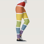 LGBT Muted Retro Color Rainbow Leggings (Rechts)