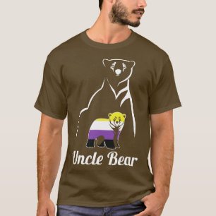 LGBT NietBinary Uncle Beer Enby Niet Binary Pride T-shirt