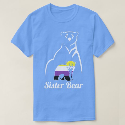 LGBT NonBinary Sister Beer Enby Non Binary Pride T-shirt (Design voorkant)