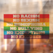 LGBT-offertes Raamsticker (Vel 2)
