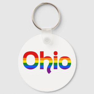 LGBT Ohio Rainbow-Sleutelhanger Sleutelhanger
