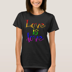 LGBT Ondersteuning Rainbow Pride Liefde Is Liefde  T-shirt
