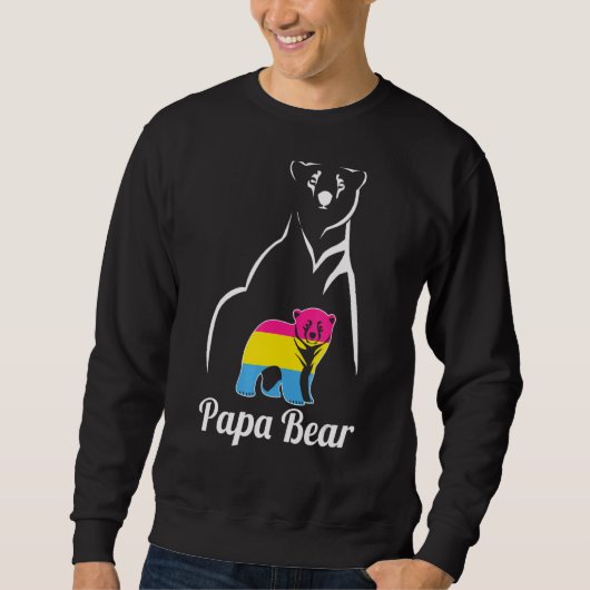 LGBT Pansexual Papa Beer Pan Pride Flag Trui (Voorkant)