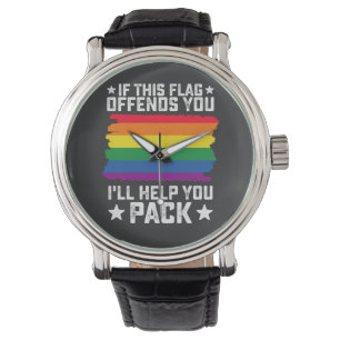 LGBT Pride Als Deze Vlag Je Ergert Zal Ik Je Helpe Horloge