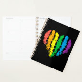 LGBT+pride. Arc-en-ciel du coeur. (Devant avec enveloppe)