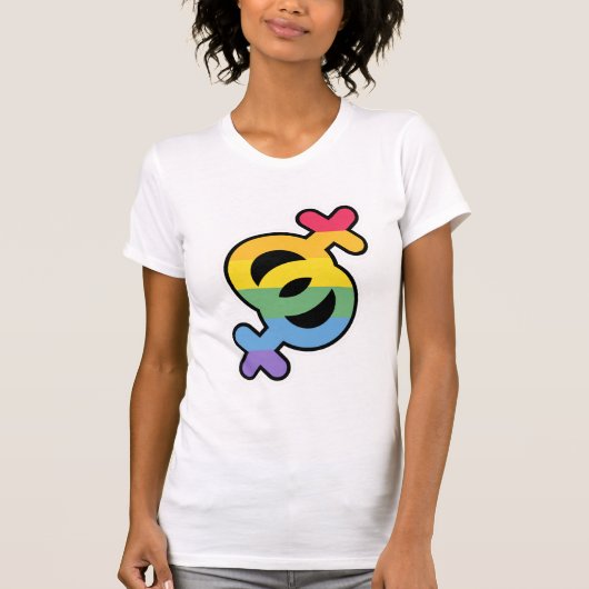 LGBT+Pride. Arc en ciel. T-shirt (Devant)