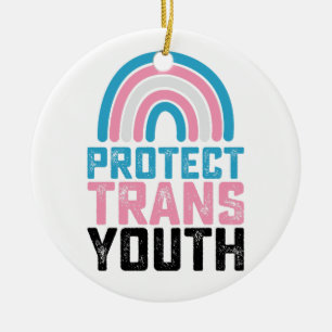 LGBT Pride Bescherm Trans Transgender Jongeren Kin Keramisch Ornament