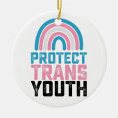 LGBT Pride beschermt transgender Kinderen Keramisch Ornament (Voorkant)