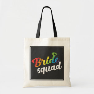 LGBT Pride Bride Squad Weddenschap Gay Lesbian Rai Tote Bag