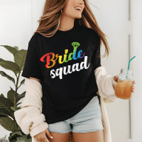 LGBT Pride Bride Squad Weddenschap Gay Lesbian Rai