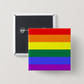 LGBT Pride Button (Square) (Voorkant /achterkant)