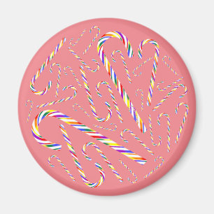 LGBT+ Pride Candy Cane Magnet Magneet