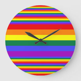LGBT Pride Colors Grote Klok