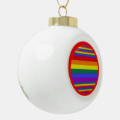 LGBT Pride Colors Keramische Bal Ornament (Links)