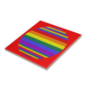 LGBT Pride Colors Tegeltje (Zijkant)