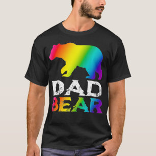 LGBT Pride Dad Beer Gay Lesbian Rainbow Fathers Da T-shirt