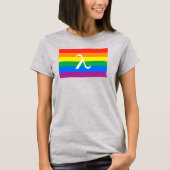 LGBT Pride en Activism Lambda T-shirt (Voorkant)