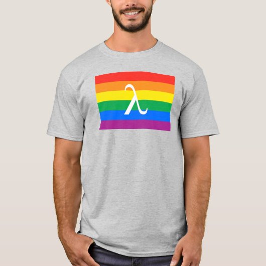 LGBT Pride en Activism Lambda T-shirt (Voorkant)