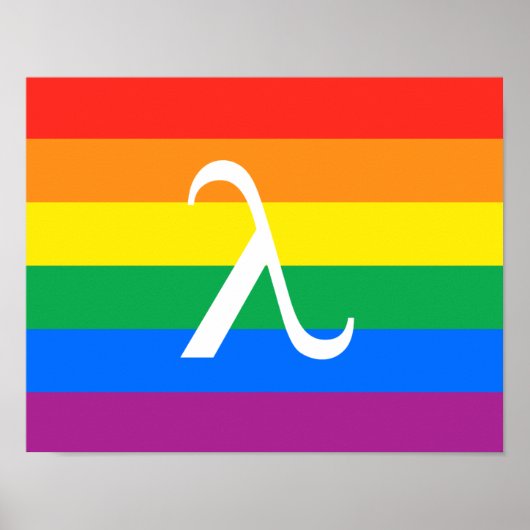 LGBT Pride en Activisme Lambda Poster (Voorkant)