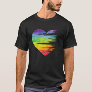 LGBT Pride Equality Heart Awareness Gay Lesbian T-shirt