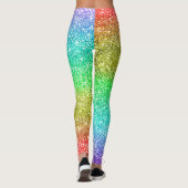 LGBT Pride Faux Glitter Rainbow Leggings (Achterkant)