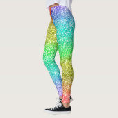 LGBT Pride Faux Glitter Rainbow Leggings (Links)