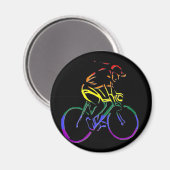 LGBT Pride Fietser Magneet (Voorkant / Achterkant)