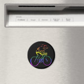 LGBT Pride Fietser Magneet (Insitu (Vaatwasser))